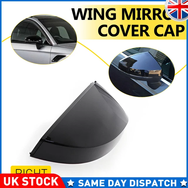 thumbnail image 2 of Division Automotive Gloss Black Wing Mirror Caps For Audi A3 S3 RS3 8V (2013+) - Clip-On Covers With Hardware 2 of 5