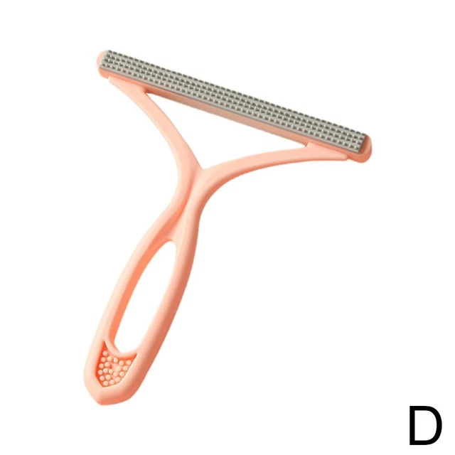 Pink Portable Lint Remover Scraper Shaver for Clothes Carpet Pet Hair Cleaning