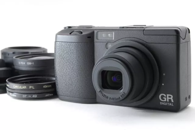 【MINT w/Box】Ricoh GR Digital 8.1MP Black Compact Digital Camera From JAPAN