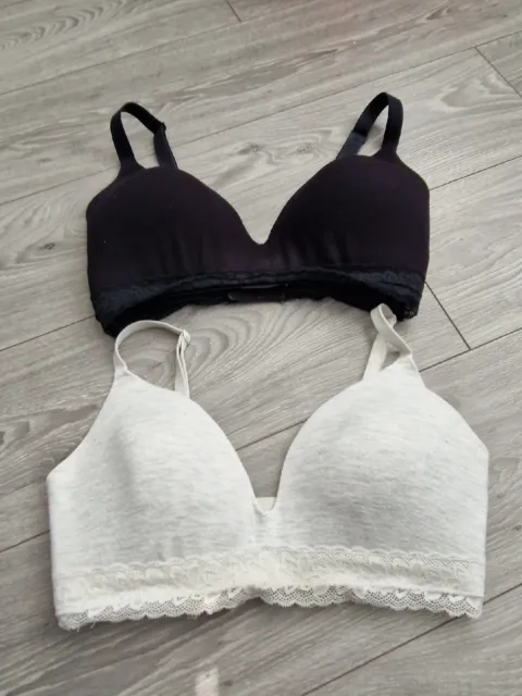 TESCO F&F LADIES Pair Of 34D Underwired Padded Push-up Bras £4.50