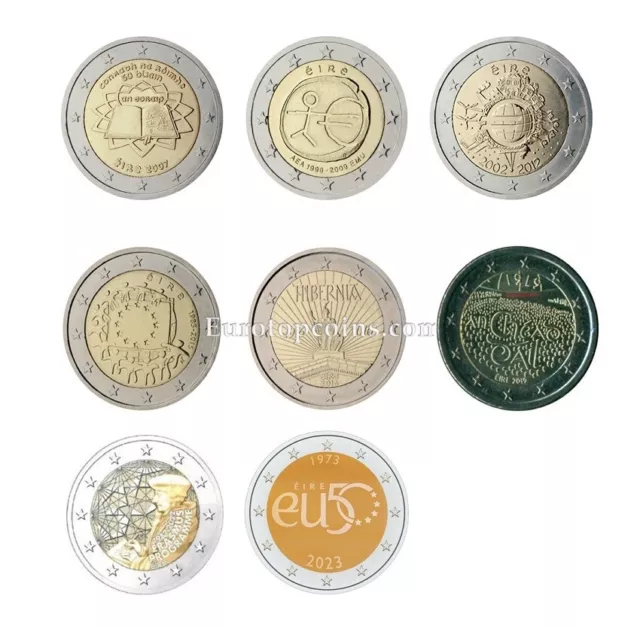 #Rm# 2 Euro Commemorative Ireland (2007-2023) -  All Pieces - Please Choose