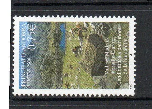 Andorra (French) Mnh 2004 Sgf641 Unesco World Heritage Site