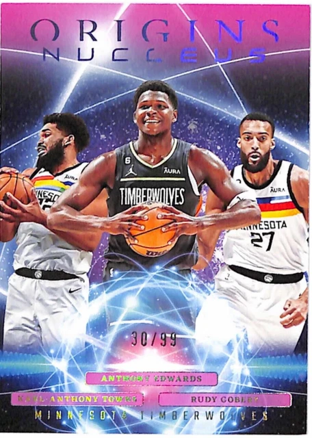 Panini Wolves 2023-24 PANINI ORIGINS Nucleus Timberwolves #21 Towns Anthony Edwards ...