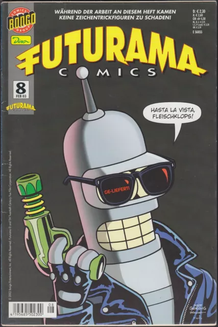 Futurama Comics Heft 8: Tod statt Böller ! + Promo-Karte (1 Auflage 2003) Z 1-