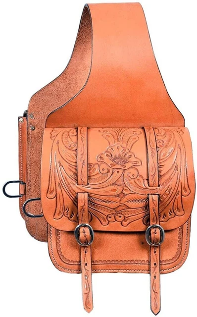 Sacoche De Selle Western En Cuir Véritable - Livraison Gratuite
