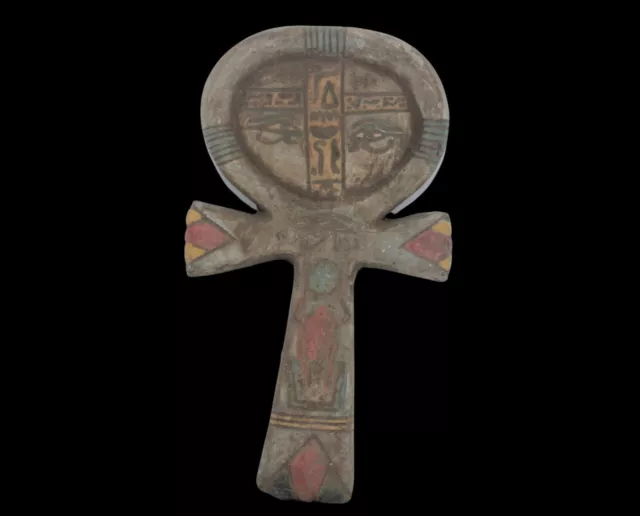 Rare Ancient Egyptian Antique Ankh Key of Life With Protect Heliographic