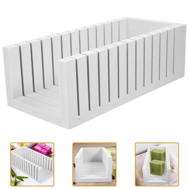 2 Pcs White Pvc Soap DIY Cutting Kit Bread Slicers Homemade