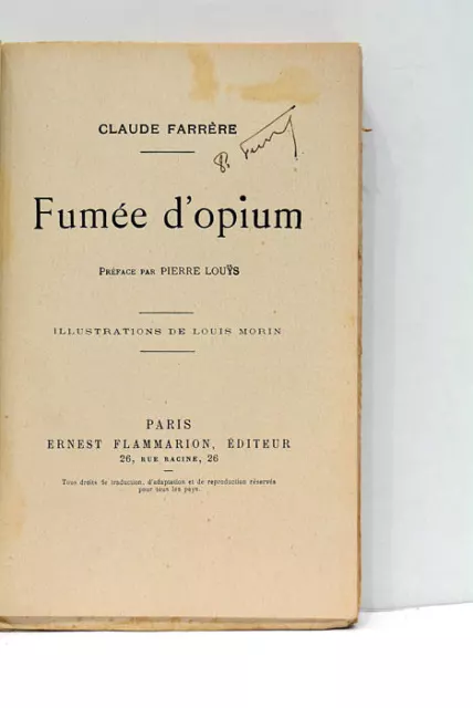 Farrère Fumée D'opium Illustrations Paris 1922