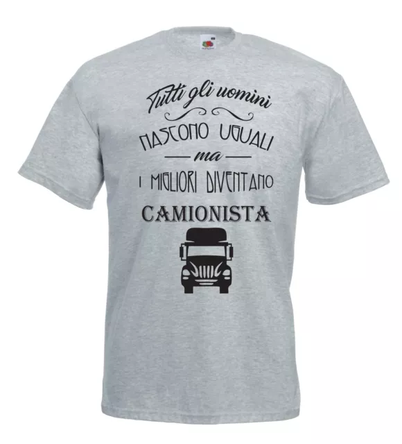 T-shirt Maglietta J1229 Solo i Migliori Diventano Camionista Idea Regalo