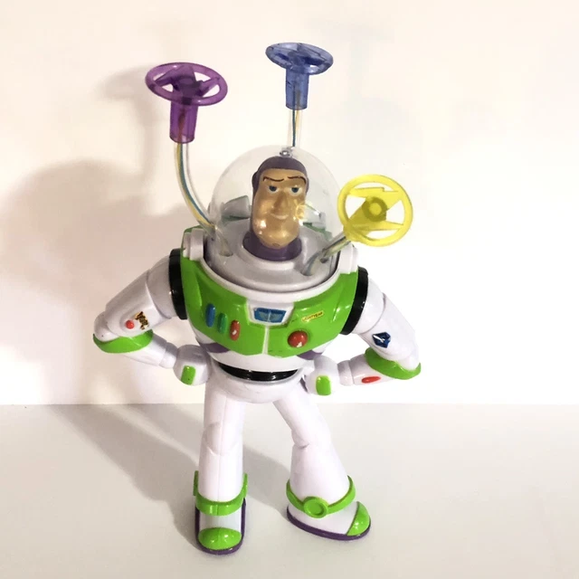 DISNEY BUZZ LIGHTYEAR LightUp Spinning Chaser Toy Pixar Tested Working