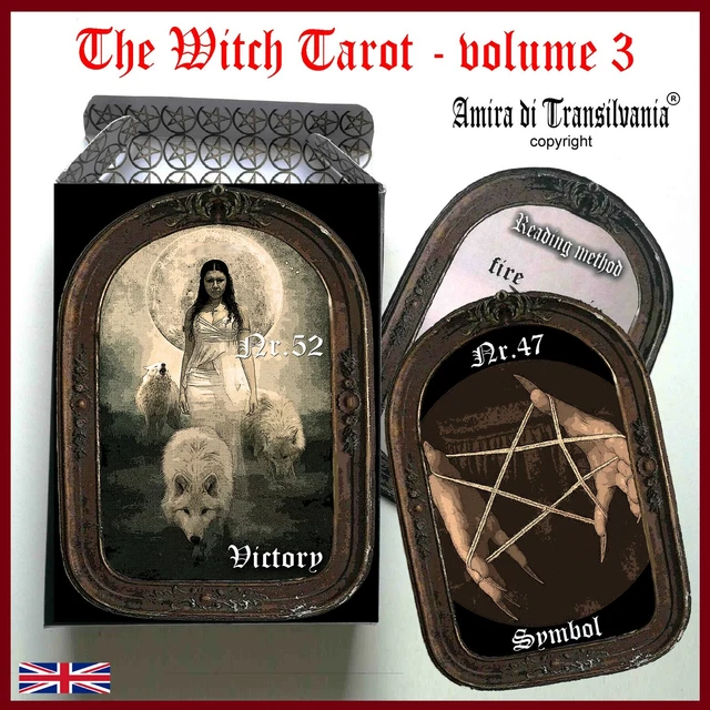 WITCH TAROT CARD cards deck guide book vintage arcana witchcraft oracle