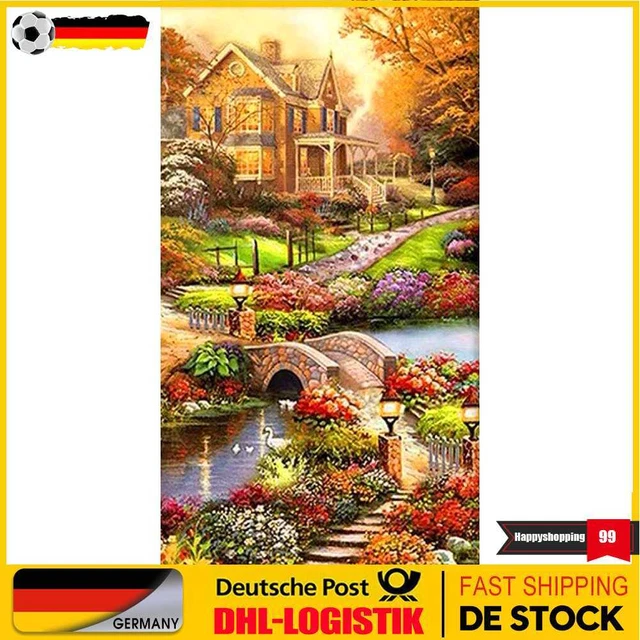 Idyllic 5D DIY Full Round Drill Rhinestones Diamond Painting Cross Stitch Mosaic