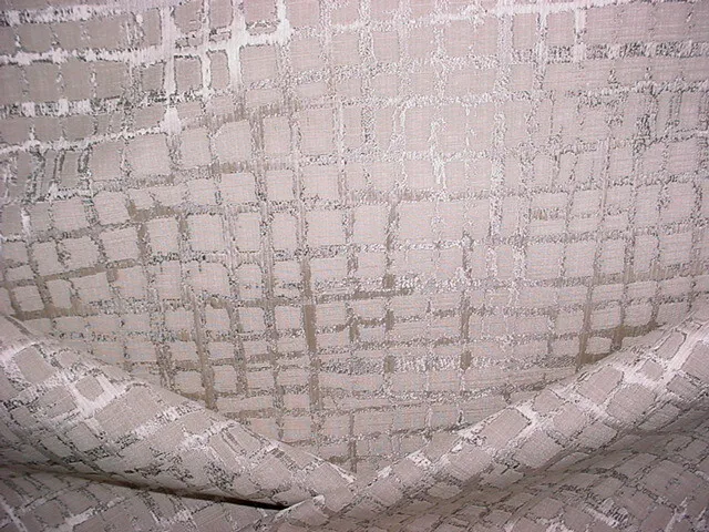 21-5/8Y Lee Jofa/ Kravet Platinum Cement Scale Jacquard Upholstery Fabric