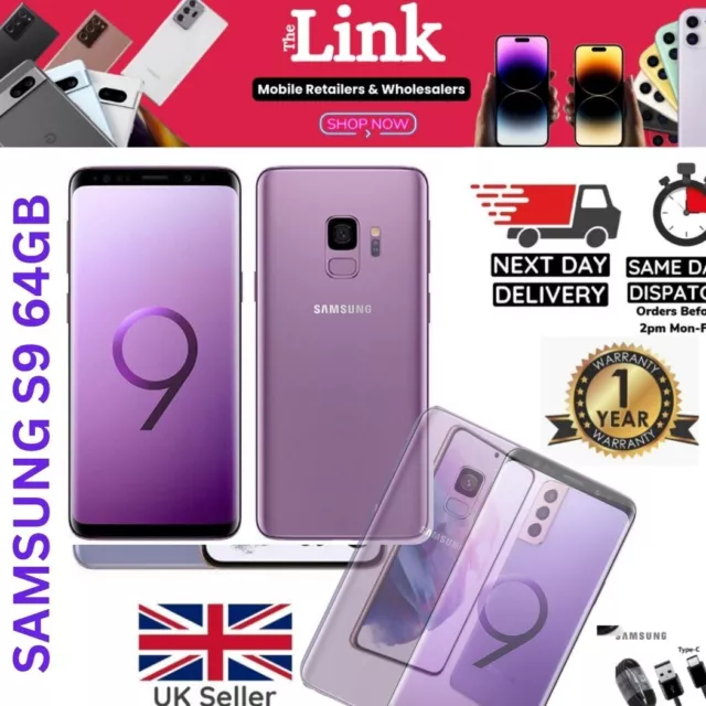 Samsung Galaxy S9 / S9 Plus -64GB-Unlocked Android Smartphone Pristine Condition