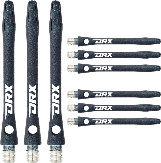 RED DRAGON DRX Coated Aluminium Dart Stems Shafts - 2 sets per pack 6 Stems in
