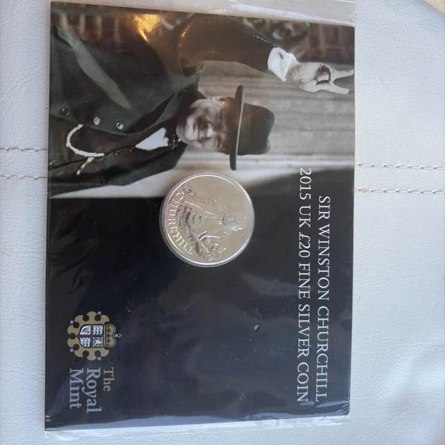 2015 UK £20 Fine Silver .999 Coin Sir Winston Churchill £30.62