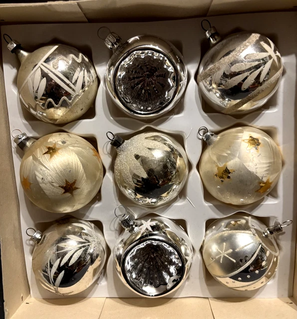 ALTER CHRISTBAUMSCHMUCK WEIHNACHTSSCHMUCK Formkugeln Reflexkugeln EUR