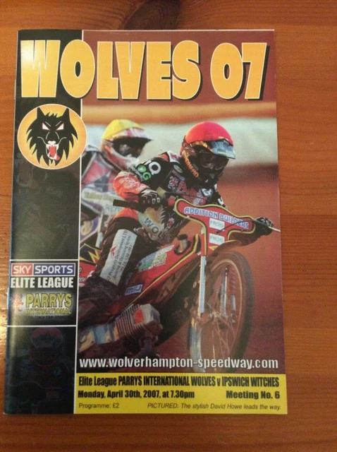 2007 WOLVERHAMPTON v IPSWICH 30th APRIL   ( GOOD CONDITION )