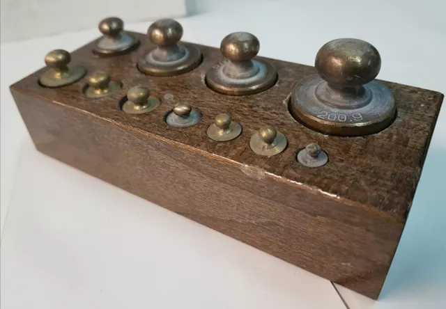 Ancienne Mesure à Grain En Laiton – Artisanal – Outil Primitif Vintage 1930 – Rare