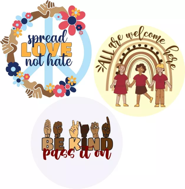 Diversity Magnets Bundle Inclusive Cute Inspirational Fridge & Lockers Decals