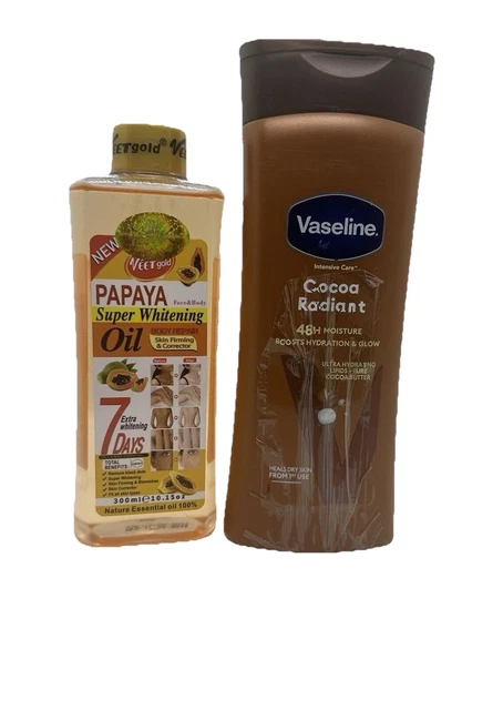 Duo Gel Douche Blanchissant BWhite + Huile Veet Gold Papaya - Soins éclaircissants Et Nourrissants