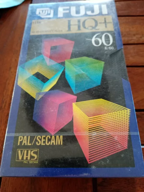 new  Cassette  fuji hq+-haute qualité plus-VHS-Vierge -K7 NEUF SOUS BLISTER