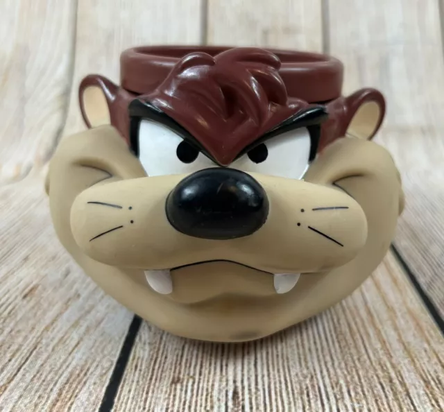 Vintage Warner Brothers 1993 Looney Tunes Taz Tazmanian Devil 3-D Mug Cup