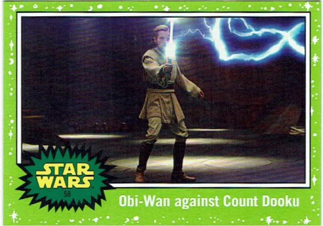 Star Wars Journey to the Rise of Skywalker Topps Green Parallel Base Card #58