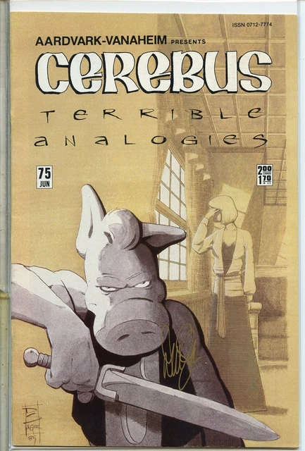 Cerebus 1977 series # 75 signed Dave Sim very fine comic book
