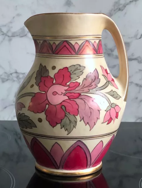 Charlotte Rhead - Crown Ducal - 8" Decorative Jug - c.1930's - 244-6778