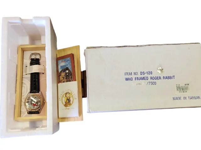 New Fossil Disney Watch Collectors Club Train Roger Rabbit LE 3750/7500
