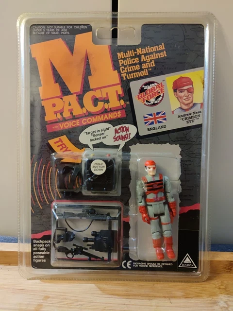 Figurine Vintage Toymax M P.A.C.T. Pete Tolmer Hot Shot 1991