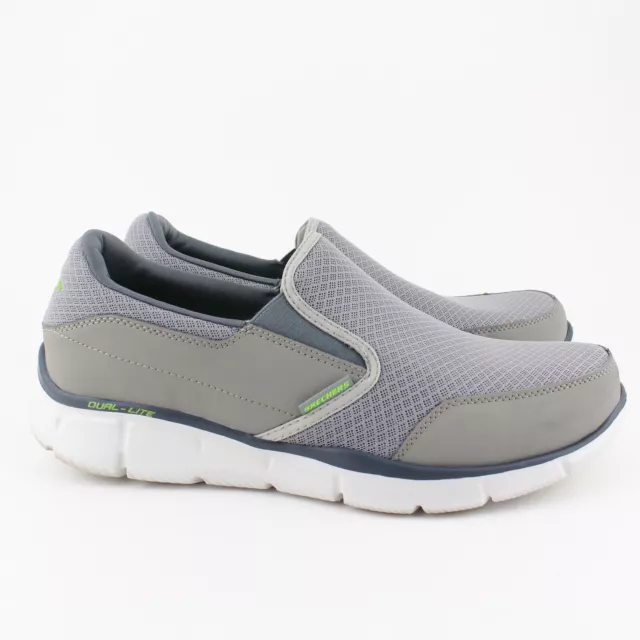 Skechers Equalizer Persistent Mens Size 12 Gray Slip On Sneakers Shoes