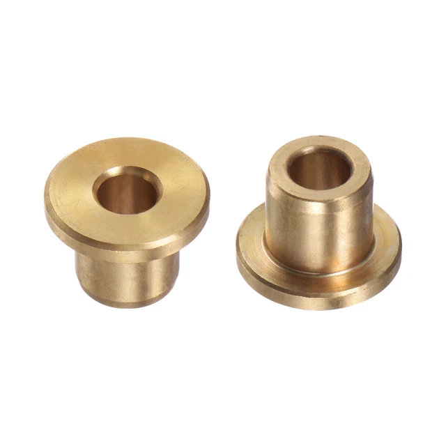 2pcs Flange Bearing Sleeve 5mm x 9mm x 10mm Bronze Self-Lubricating Bushings