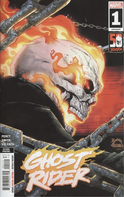 Ghost Rider #1 2Nd Printing Stegman Variant Vf/Nm Marvel Hohc 2022