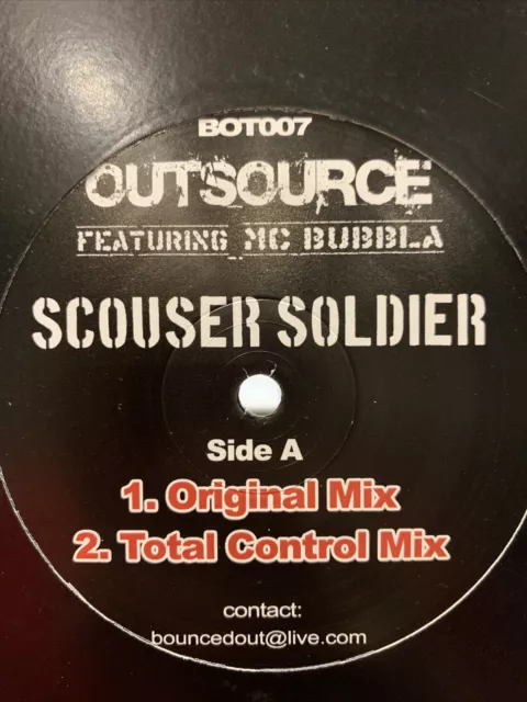 BOUNCED OUT 7 - SCOUSER SOLDIER MC BUBBLA - Bounce Donk Scouse  12” DJ Vinyl