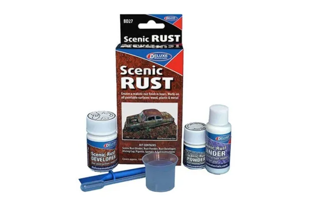Deluxe Materials BD27 SCENIC RUST KIT 100g 3 part finish on wood/ plastic/ metal