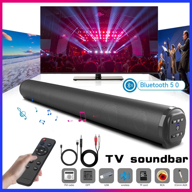 SURROUND SOUND BAR Wireless Subwoofer 4 Speaker System TV Home Theater
