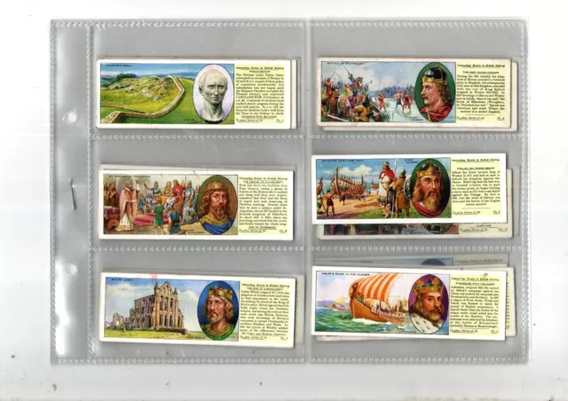 Interesting Events In British History  Set L25 Cards Typhoo Tea 1938 Sleeved  Vg