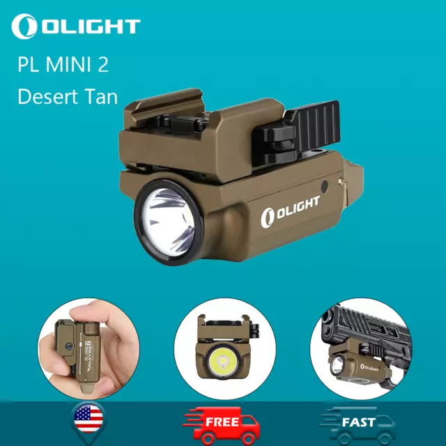 Olight PL MINI 2 Valkyrie Desert Tan Rechargeable Tactical Light
