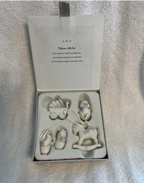 hallmark keepsake welcome baby 4 pc porcelain ornament set