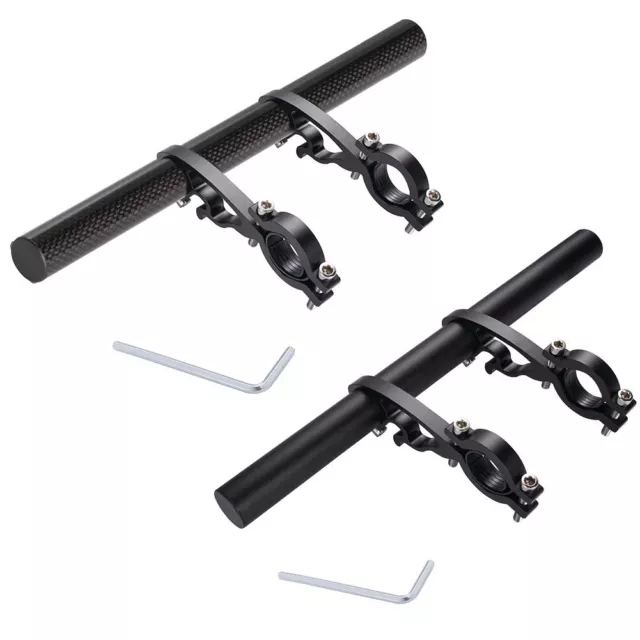 25cm Bicycle Handlebar Extended Bracket Bike Headlight Mount Bar Computer Racks