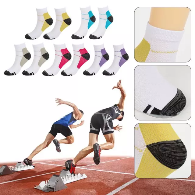 Low Cut Athletic Running Gym Knöchel Kompressionssocken Fersen Fuß Schmerzlind