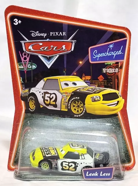 LEAK LESS SUPERCHARGED #52  Disney Pixar Cars Mattel 2007 NEW