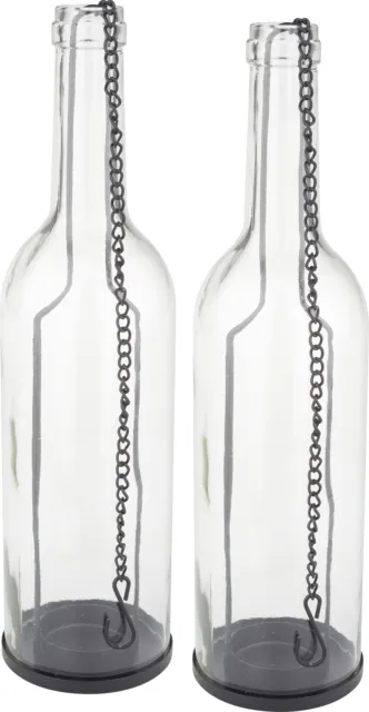 Hänge Windlicht 0,7l Flasche, Handmade in Germany