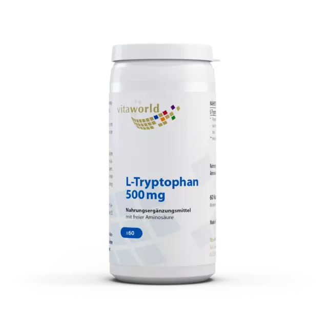 L-Triptófano 500mg 60 Cápsulas Vita World farmacia en Alemania L-Tryptophan