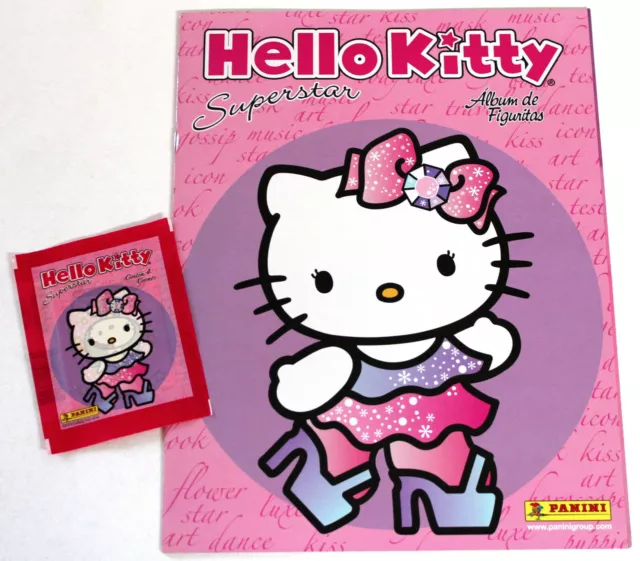 Panini Sticker Hello Kitty Superstar 2010 Rare Empty Album Spanish