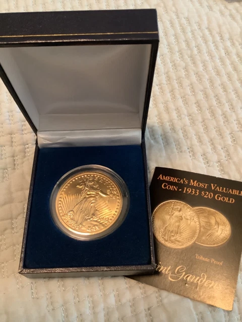 1933 Twenty Dollar $20 Saint Gaudens Double Eagle Coin Copy Fantasy