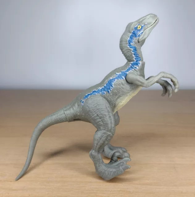 JURASSIC WORLD VELOCIRAPTOR Blue Raptor Dinosaur Jurassic Park Toy ...
