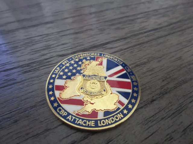 CBP Customs & Border Protection Attache US Embassy London Challenge Coin #428U 3